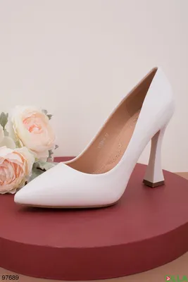 Женские белые туфли на высоком каблуке И-P699-9 - купить недорого в  интернет магазине \"OLLA\", Украина.