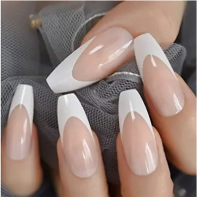 cool Нежный белый френч на ногтях (50 фото) — Новинки и идеи 2017 | Bridal  nails designs, Bridal nail art, Manicure nail designs