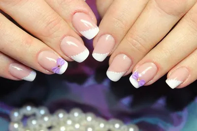 Разнообразить белый френч без блёсток и дизайнов. | Wassa Bonita Nailstyle  | Дзен