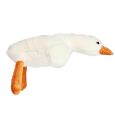 Giant White Goose Plush Toy - Lifelike Stuffed Animal With Big Wings