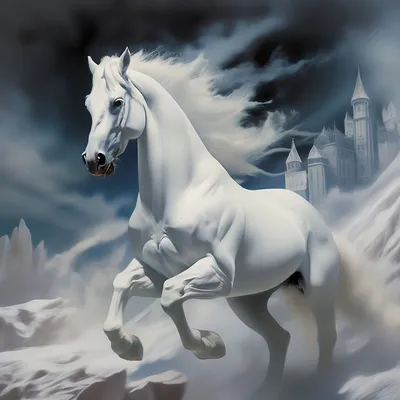 Белый конь» — создано в Шедевруме