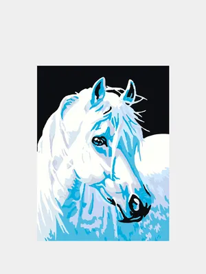 Предпросмотр схемы вышивки «Белый конь.» (№2095756) - Вышивка крестом