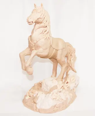 Белый конь» картина Зориной Ирины (холст, смешанная техника) — купить на  ArtNow.ru
