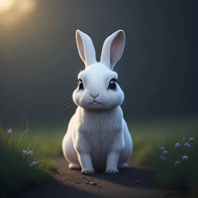 Супер милый белый кролик Снежок - Тайная Жизнь Домашних Животных 2 -  YouLoveIt.ru