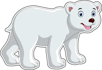 Белый Медведь Рисунок Для Детей (51 Фото)