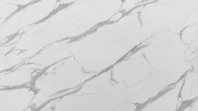 Скинали №8027 - Текстура белого мрамора с серыми и бежевыми прожилками -  фартук из стекла в Минске