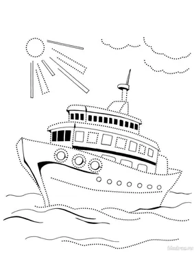 Красивый белый пароход-Титаник с …» — создано в Шедевруме