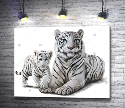 Фигурка животного Детское Время Белый тигр купить по цене 608 ₽ в  интернет-магазине Детский мир