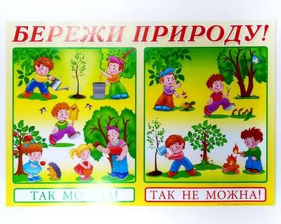 Плакат для детей обучающий \"Береги природу!\" (ID#1007345197), цена: 38 ₴,  купить на Prom.ua
