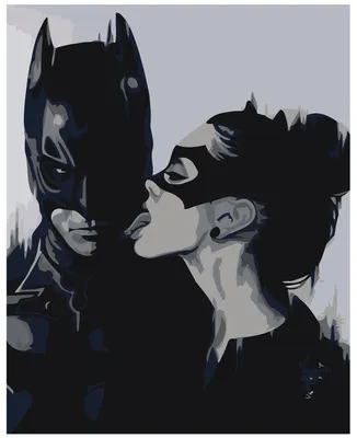 Картина по номерам Бэтмен и женщина-кошка 40х50 см Hobby Home - купить с  доставкой по выгодным ценам в интернет-магазине OZON (406359268)
