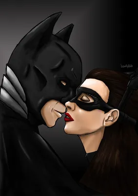 Картина “Кошки-мышки (Бэтмен и Женщина-Кошка)” | PrintStorm