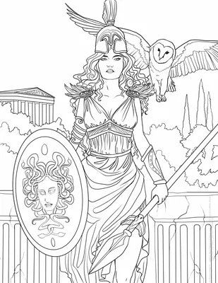 Раскраски Боги древней Греции распечатать бесплатно в формате А4 (15  картинок) | RaskraskA4.ru