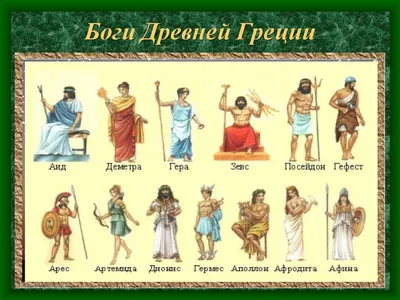 Боги Древней Греции — список имён и краткое описание, мифы и картинки -  Узнай Что Такое