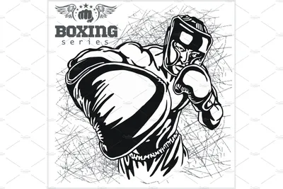 Спортсмен бокса иллюстрация штока. иллюстрации насчитывающей характер -  151885940
