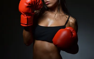 Скачать обои девушка, бокс, боксерские перчатки, girl, boxing разрешение  1680x1050 #88849