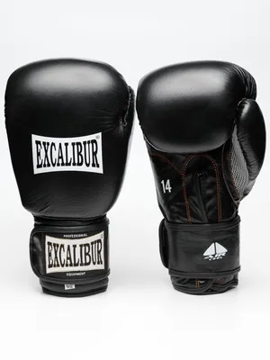 Боксерские перчатки Excalibur 534-02 черные, 12 унций - отзывы покупателей  на Мегамаркет