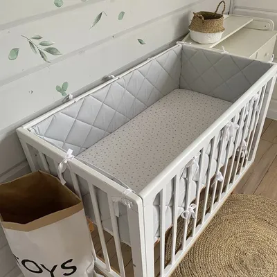 Бортики в кроватку для новорождённых стеганые - купить с доставкой по  выгодным ценам в интернет-магазине OZON (813126810)