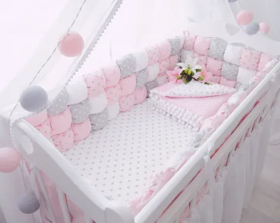 Сколько ткани нужно на бортики в детскую кроватку | Салон ткани и фурнитуры  - Вельвет
