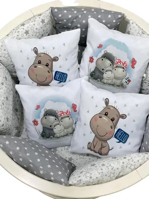 Бортики в кроватку для новорожденных с постельным бельем купить по цене  3100 ₽ в интернет-магазине KazanExpress