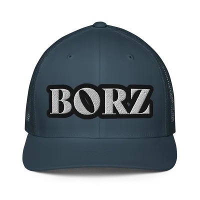 Короткая шапка из переработанного акрила : Синий Борз – Bjäste