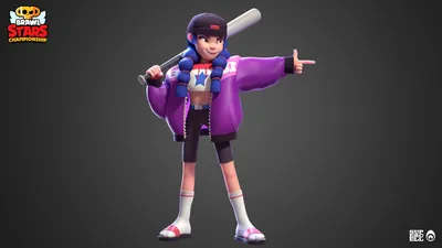 Bibi t-pose Brawl Stars - Download Free 3D model by shertiku (@shertiku)  [09fe31f]