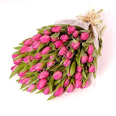 Купить букет из 21 разноцветного тюльпана на 8 марта в Саратове