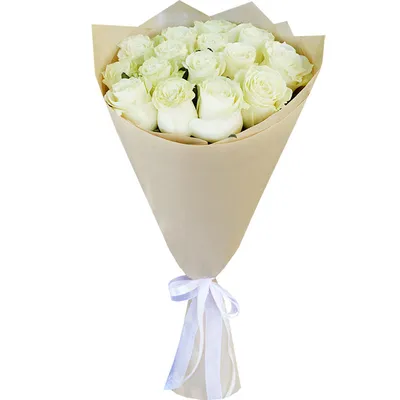 Букет из белых роз купить в Солигорске, закажи, а мы доставим.