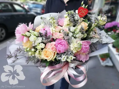 Заказать оригинальный букет цветов на день рождения FL-2823 купить -  хорошая цена на оригинальный букет цветов на день рождения с доставкой -  FLORAN.com.ua