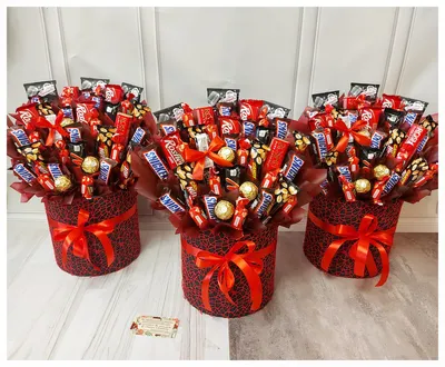 Букеты из конфет | Шоколадный бутик French Kiss