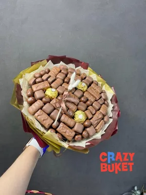 Букеты из конфет в Москве, цены: купить букет из шоколада, недорого с  доставкой