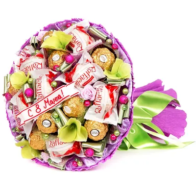 Букет из конфет \"8 марта - мини\" | Букеты из конфет | Подарки.ру