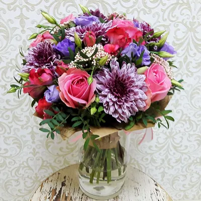 Букет цветов с днем рождения с доставкой в Тюмени | Lafaet