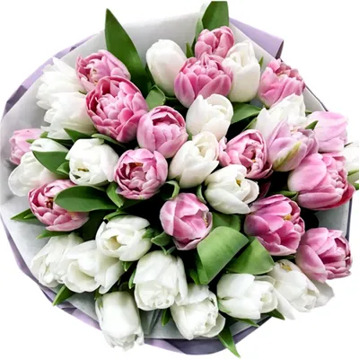 Букет тюльпанов №145 - Voki Flowers - квіткова майстерня