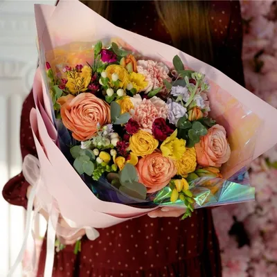 Букет цветов - Лизанты | VIOLET.LV