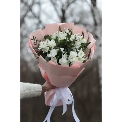 Букет 115 с хлопком и орхидеями купить в Минске — Цена в интернет-магазине