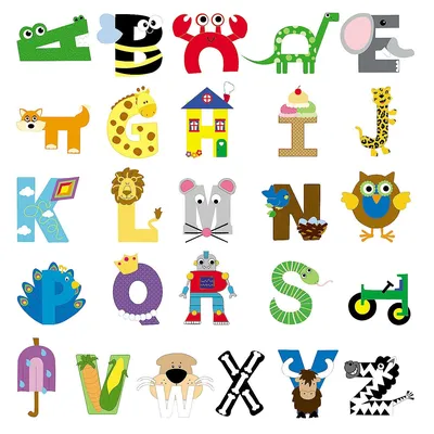 Буквы в виде животных картинки