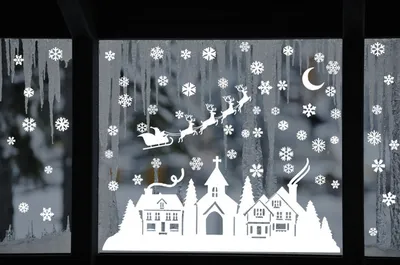 Украшение окон на Новый год – идеи как украсить окна своими руками