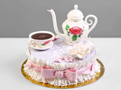 Чай с тортом стоковое изображение. изображение насчитывающей питье -  62730951