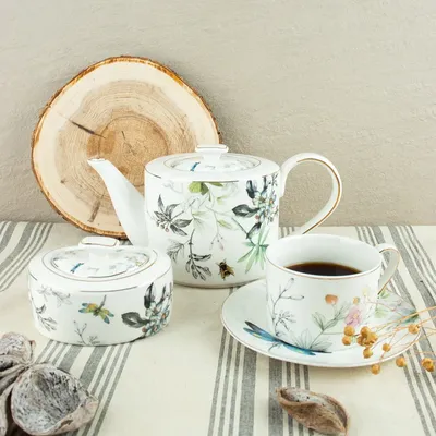 Европейский стиль, домашний цветочный чайный сервиз для послеобеденного  чая, керамический чайный сервиз, роскошный кофейный сервиз, чайный сервиз и  чашка, Английский чайный сервиз | AliExpress