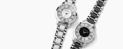 Часы настенные Lander, белые с черным, купить по выгодной цене с нанесением  и бесплатной доставкой