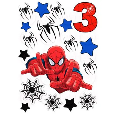 Вафельная печать на торт Человека паука Spider Man