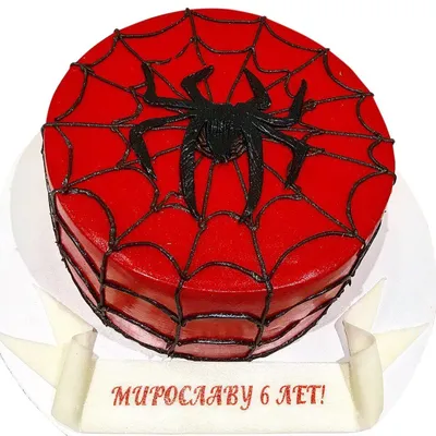 Торт Человек паук с паутиной от 2 590 ₽ на заказ в Москве – начинки,  доставка