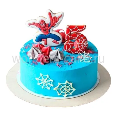 Вафельная картинка для торта Человек паук на 5 лет. Украшение для торта в  подарок мальчику, сыну на День Рождения. Съедобная картинка, декор для  выпечки. - купить с доставкой по выгодным ценам в