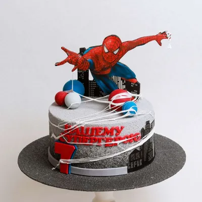 Картинка для торта \"Человек-паук (Spider-Men)\" - PT101636 печать на  сахарной пищевой бумаге