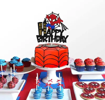 Украшения для торта «Человек-паук» | AliExpress