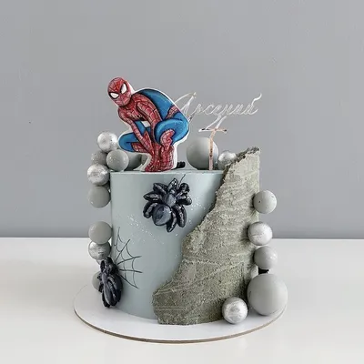 Детский торт \"Человек паук\" – купить за 3 500 ₽ | Кондитерская студия LU TI  SÙ торты на заказ