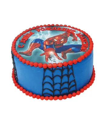 Человек паук картинка на торт фотографии