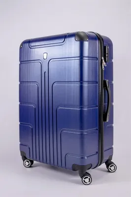 Пластиковый чемодан синего цвета на колесах (105 литров) - купить в  интернет-магазине Sweetbags в Санкт-Петербурге