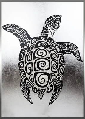 Большая зелёная морская черепаха …» — создано в Шедевруме