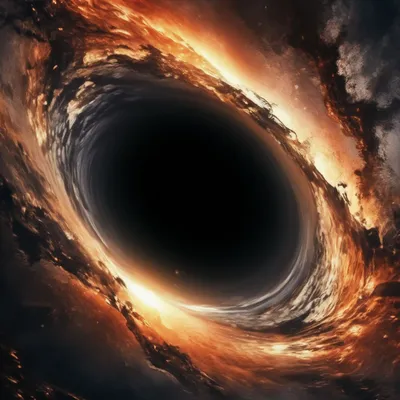 Черная дыра внутри черной дыры!..» — создано в Шедевруме